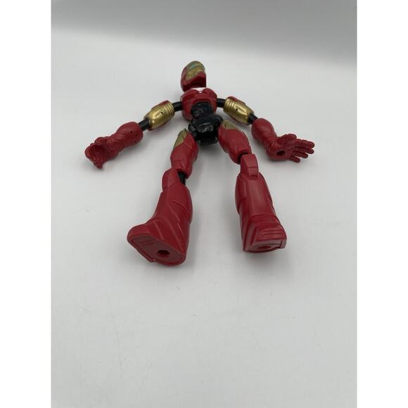 Marvel Hasbro Avengers Iron Man Bend & Flex 2019 Gold Red Action Figure 6" toy - Picture 2 of 7